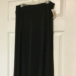 Talbots Size M Long Black Skirt NWT